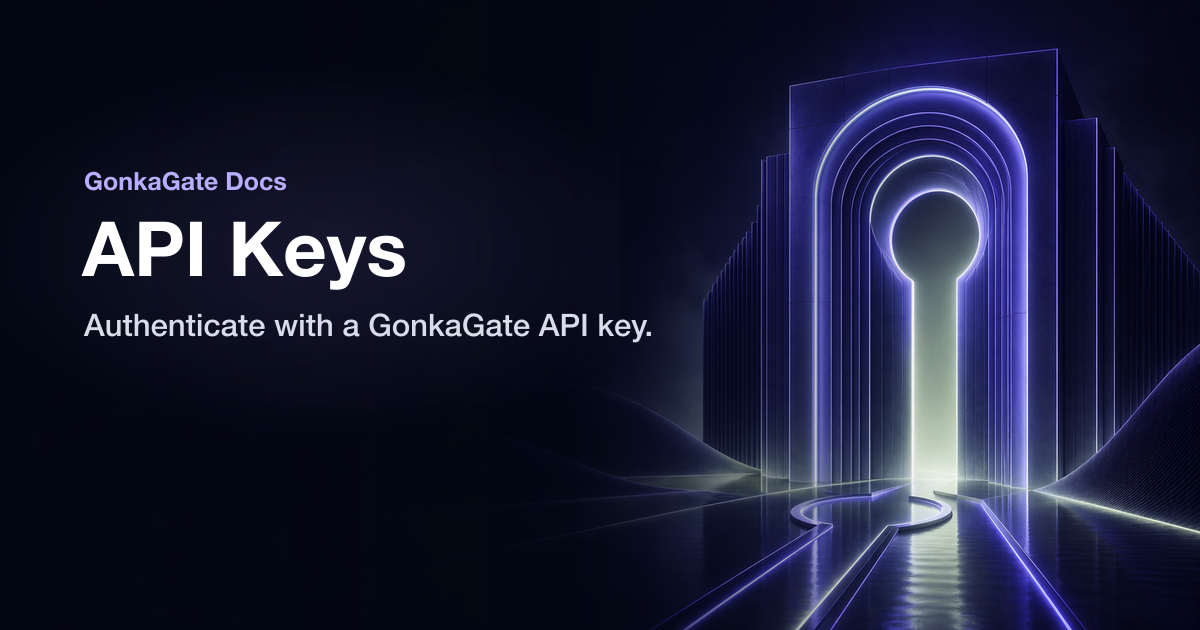 GonkaGate Authentication and API Keys