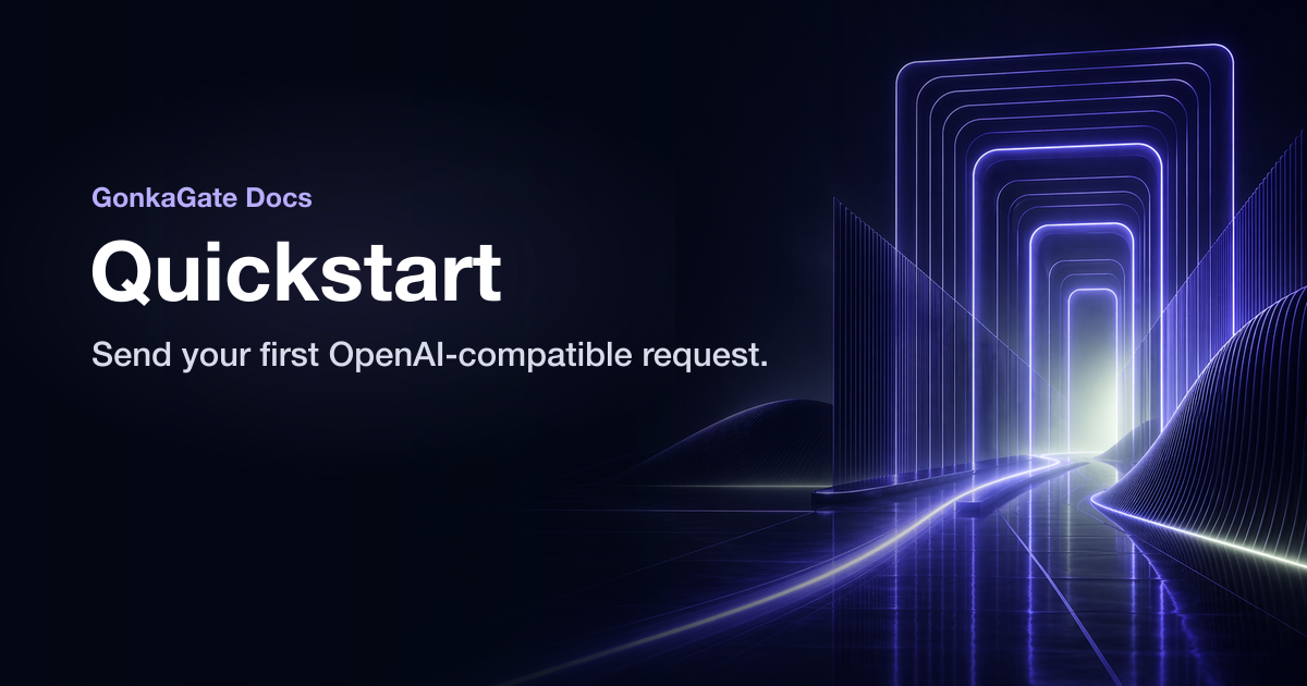 Quickstart: First Request via GonkaGate API