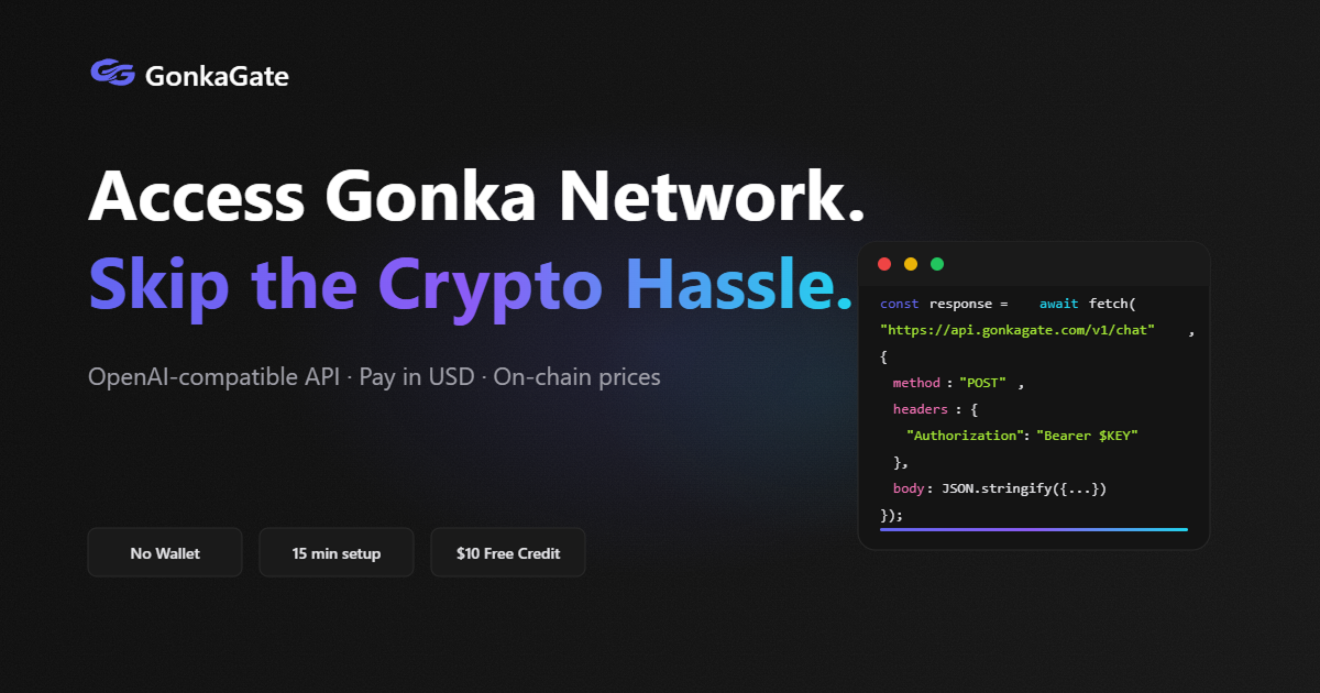 GonkaGate | Gonka Network, billed in USD